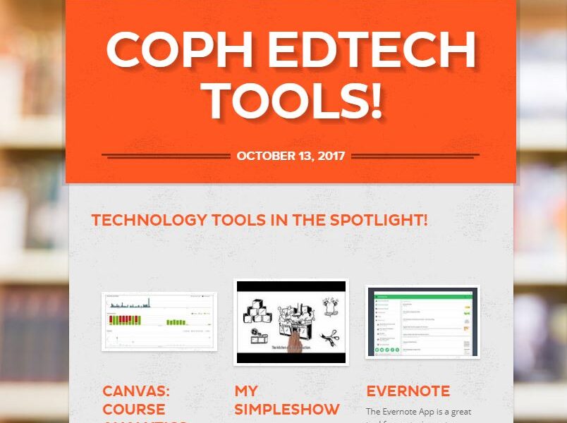 COPH ED Tech Newsletter