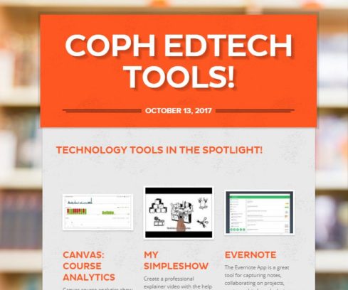 COPH ED Tech Newsletter