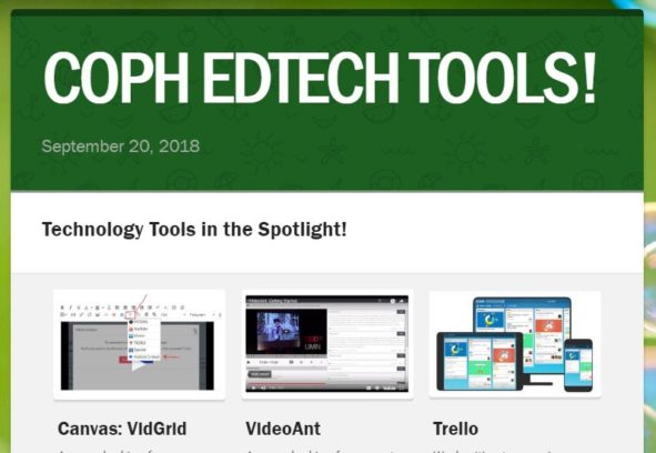 Image of COPH EdTech Newsletter