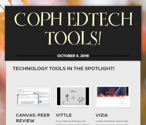screenshot of the ed tech newsletter