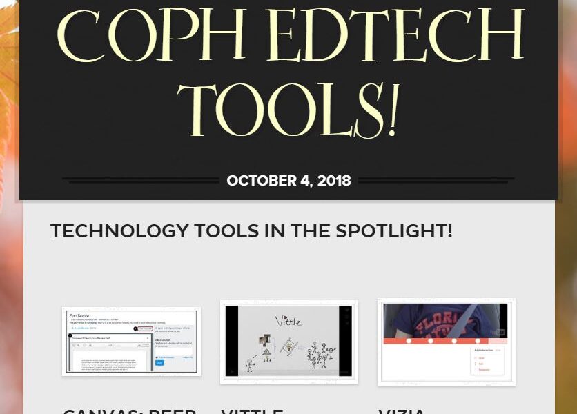 screenshot of the ed tech newsletter