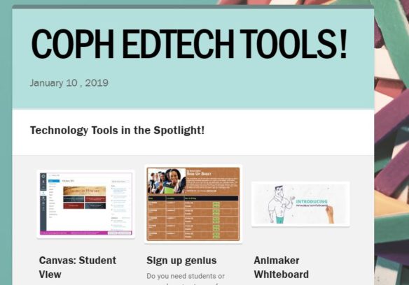 image of ED tech newsletter
